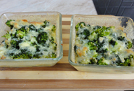 Zapečená brokolice se smetanou a sýrem