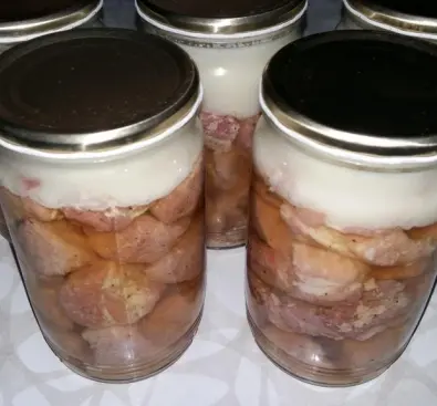 Fotka uživatele 66lukas k receptu Vepřové maso ve vlastní šťávě zavařené